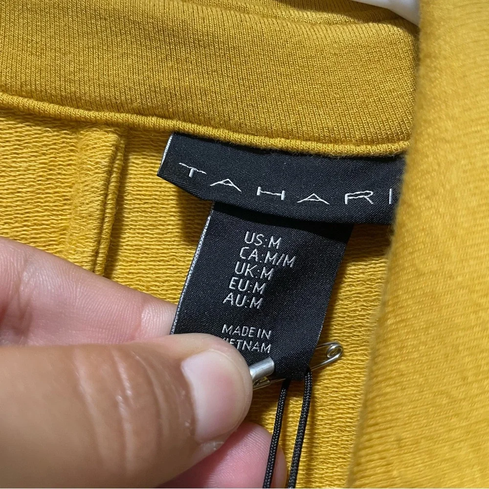Tahari Women’s Yellow Knit Blazer